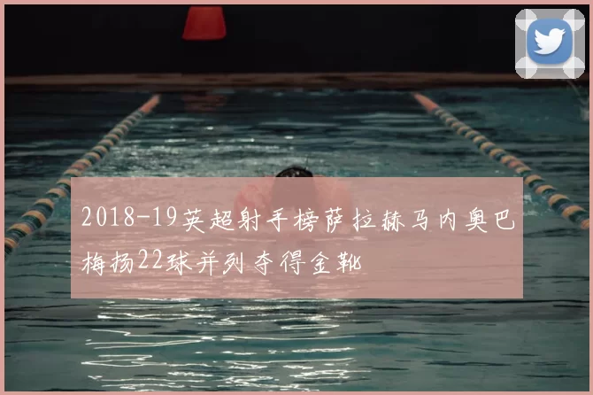 2018-19英超射手榜萨拉赫马内奥巴梅扬22球并列夺得金靴